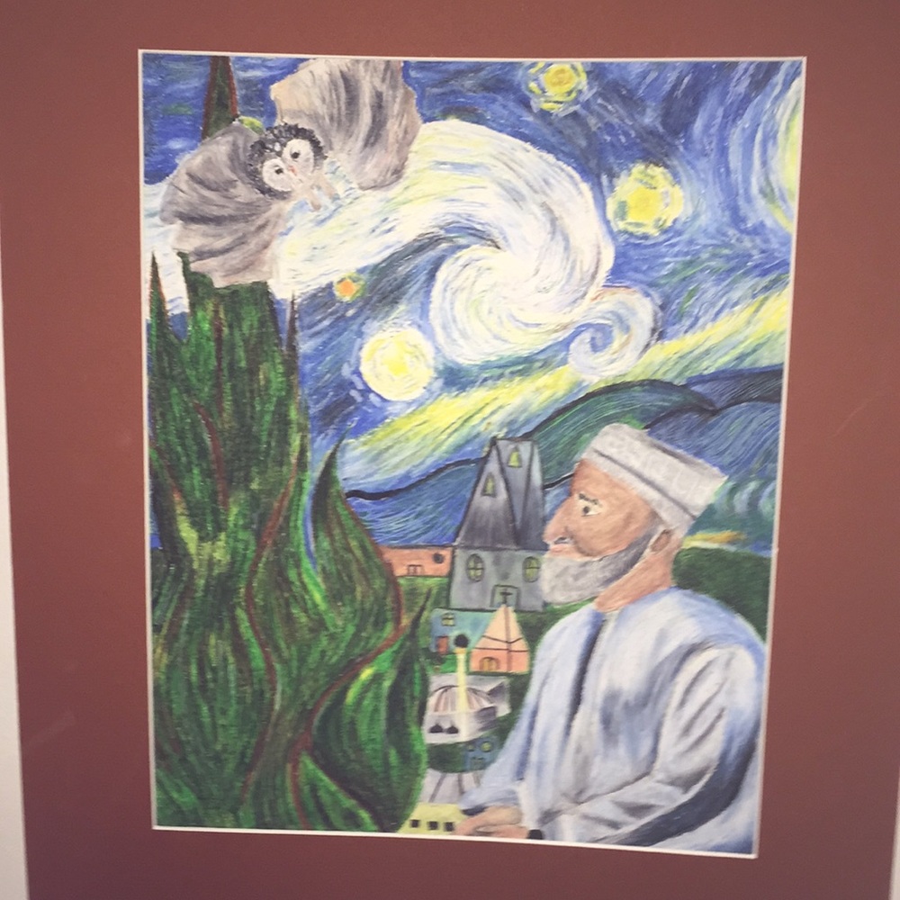 Custom oil pastel art